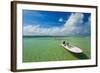 Boats on beach, Dunmore Town, Harbour Island, Eleuthera Island, Bahamas-null-Framed Photographic Print