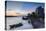 Boats on Ben Tre River at Sunset, Ben Tre, Mekong Delta, Vietnam, Indochina, Southeast Asia, Asia-Ian Trower-Stretched Canvas