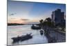 Boats on Ben Tre River at Sunset, Ben Tre, Mekong Delta, Vietnam, Indochina, Southeast Asia, Asia-Ian Trower-Mounted Photographic Print