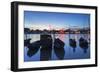 Boats on Can Tho River at Sunset, Can Tho, Mekong Delta, Vietnam, Indochina, Southeast Asia, Asia-Ian Trower-Framed Photographic Print