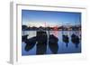 Boats on Can Tho River at Sunset, Can Tho, Mekong Delta, Vietnam, Indochina, Southeast Asia, Asia-Ian Trower-Framed Photographic Print