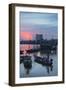 Boats on Can Tho River at Sunset, Can Tho, Mekong Delta, Vietnam, Indochina, Southeast Asia, Asia-Ian Trower-Framed Photographic Print