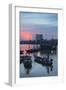 Boats on Can Tho River at Sunset, Can Tho, Mekong Delta, Vietnam, Indochina, Southeast Asia, Asia-Ian Trower-Framed Photographic Print