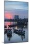 Boats on Can Tho River at Sunset, Can Tho, Mekong Delta, Vietnam, Indochina, Southeast Asia, Asia-Ian Trower-Mounted Photographic Print