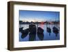 Boats on Can Tho River at Sunset, Can Tho, Mekong Delta, Vietnam, Indochina, Southeast Asia, Asia-Ian Trower-Framed Photographic Print