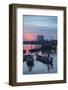 Boats on Can Tho River at Sunset, Can Tho, Mekong Delta, Vietnam, Indochina, Southeast Asia, Asia-Ian Trower-Framed Photographic Print