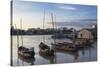 Boats on Can Tho River, Can Tho, Mekong Delta, Vietnam, Indochina, Southeast Asia, Asia-Ian Trower-Stretched Canvas