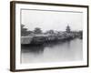 Boats on Canal with Pagoda in Background-null-Framed Photographic Print