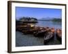 Boats on Derwent Water at Keswick, Lake District National Park, Cumbria, England, United Kingdom-Patrick Dieudonne-Framed Photographic Print