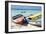 Boats on Eagle Beach, Aruba-George Oze-Framed Photographic Print