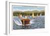 Boats on Lake Arrowhead, California-null-Framed Art Print