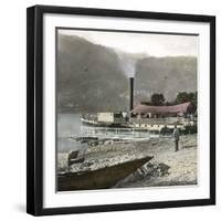 Boats on Lake Brienz (Switzerland), Circa 1865-Leon, Levy et Fils-Framed Photographic Print