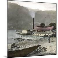 Boats on Lake Brienz (Switzerland), Circa 1865-Leon, Levy et Fils-Mounted Photographic Print