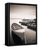 Boats on Lake, Connemara, County Galway, Ireland-Peter Adams-Framed Stretched Canvas