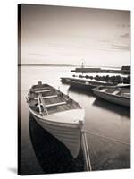 Boats on Lake, Connemara, County Galway, Ireland-Peter Adams-Stretched Canvas