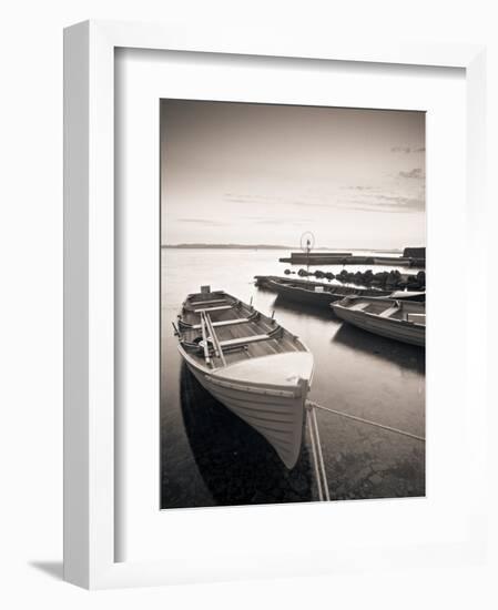 Boats on Lake, Connemara, County Galway, Ireland-Peter Adams-Framed Photographic Print