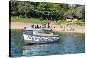 Boats on Lake Malawi, Cape Maclear, Malawi, Africa-Michael Runkel-Stretched Canvas