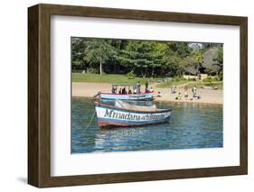 Boats on Lake Malawi, Cape Maclear, Malawi, Africa-Michael Runkel-Framed Photographic Print