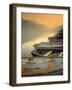 Boats on Lake, Wales-Peter Adams-Framed Photographic Print