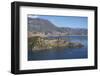 Boats on Lugu Lake, Yunnan, China, Asia-Ian Trower-Framed Photographic Print