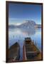 Boats on Lugu Lake, Yunnan, China-Ian Trower-Framed Premium Photographic Print