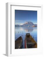 Boats on Lugu Lake, Yunnan, China-Ian Trower-Framed Photographic Print