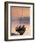 Boats on Mekong River at Sunset, Luang Prabang, Laos-Ian Trower-Framed Photographic Print