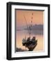 Boats on Mekong River at Sunset, Luang Prabang, Laos-Ian Trower-Framed Photographic Print