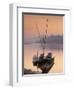 Boats on Mekong River at Sunset, Luang Prabang, Laos-Ian Trower-Framed Photographic Print