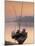 Boats on Mekong River at Sunset, Luang Prabang, Laos-Ian Trower-Mounted Photographic Print