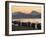 Boats on Mekong River at Sunset, Luang Prabang, Laos-Ian Trower-Framed Photographic Print