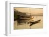 Boats on Mekong River, Luang Prabang, Laos, Indochina, Southeast Asia, Asia-Ben Pipe-Framed Premium Photographic Print