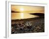 Boats on Norwick Beach at Sunrise, Unst, Shetland Islands, Scotland, United Kingdom, Europe-Patrick Dieudonne-Framed Photographic Print