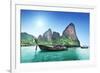 Boats on Railay Beach in Krabi Thailand-Iakov Kalinin-Framed Photographic Print