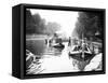 Boats on Regent's Canal, London, C1905-null-Framed Stretched Canvas