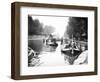 Boats on Regent's Canal, London, C1905-null-Framed Photographic Print