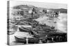 Boats on Shore Along Gold Coast-null-Stretched Canvas