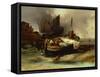 Boats on the Beach, 1840-Luigi Sabatelli-Framed Stretched Canvas