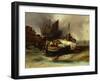 Boats on the Beach, 1840-Luigi Sabatelli-Framed Giclee Print