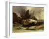 Boats on the Beach, 1840-Luigi Sabatelli-Framed Giclee Print