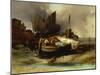 Boats on the Beach, 1840-Luigi Sabatelli-Mounted Giclee Print