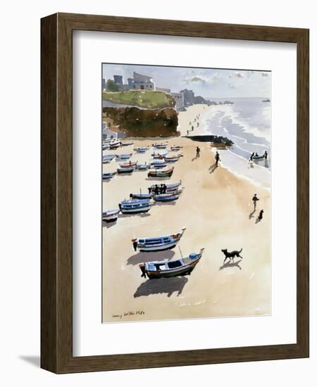 Boats on the Beach, 1986-Lucy Willis-Framed Giclee Print