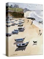 Boats on the Beach, 1986-Lucy Willis-Stretched Canvas