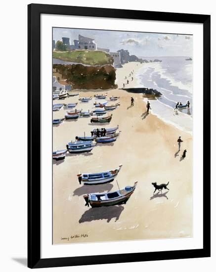 Boats on the Beach, 1986-Lucy Willis-Framed Giclee Print