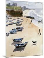 Boats on the Beach, 1986-Lucy Willis-Mounted Giclee Print