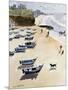 Boats on the Beach, 1986-Lucy Willis-Mounted Giclee Print