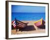 Boats on the Beach, Aguadilla, Puerto Rico-null-Framed Photographic Print