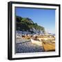 Boats on the Beach, Beer, Devon, England, UK-John Miller-Framed Photographic Print