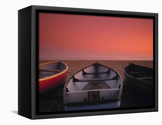 Boats on the beach, Brighton, East Sussex, England-Jon Arnold-Framed Stretched Canvas