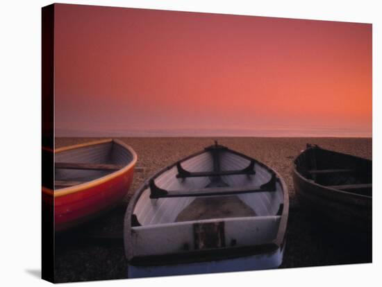 Boats on the beach, Brighton, East Sussex, England-Jon Arnold-Stretched Canvas